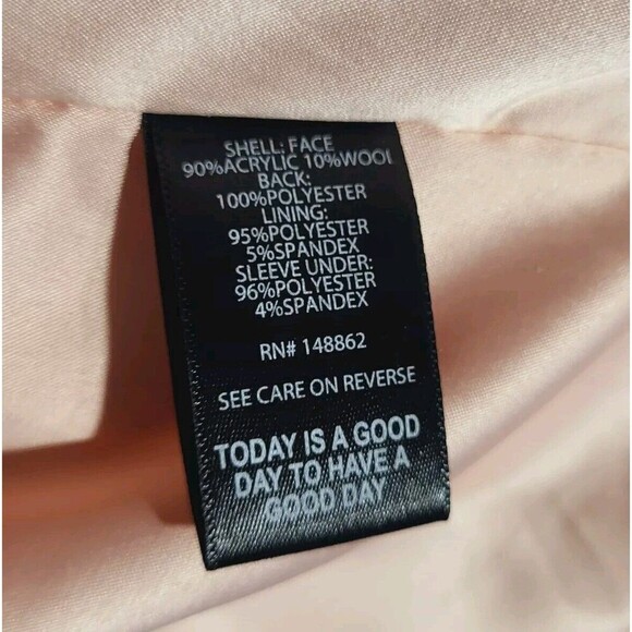 Torrid Wool Blend Shawl Collar Coat Pale Blush Dress Coat Torrid 3X See Measures - Picture 12 of 16